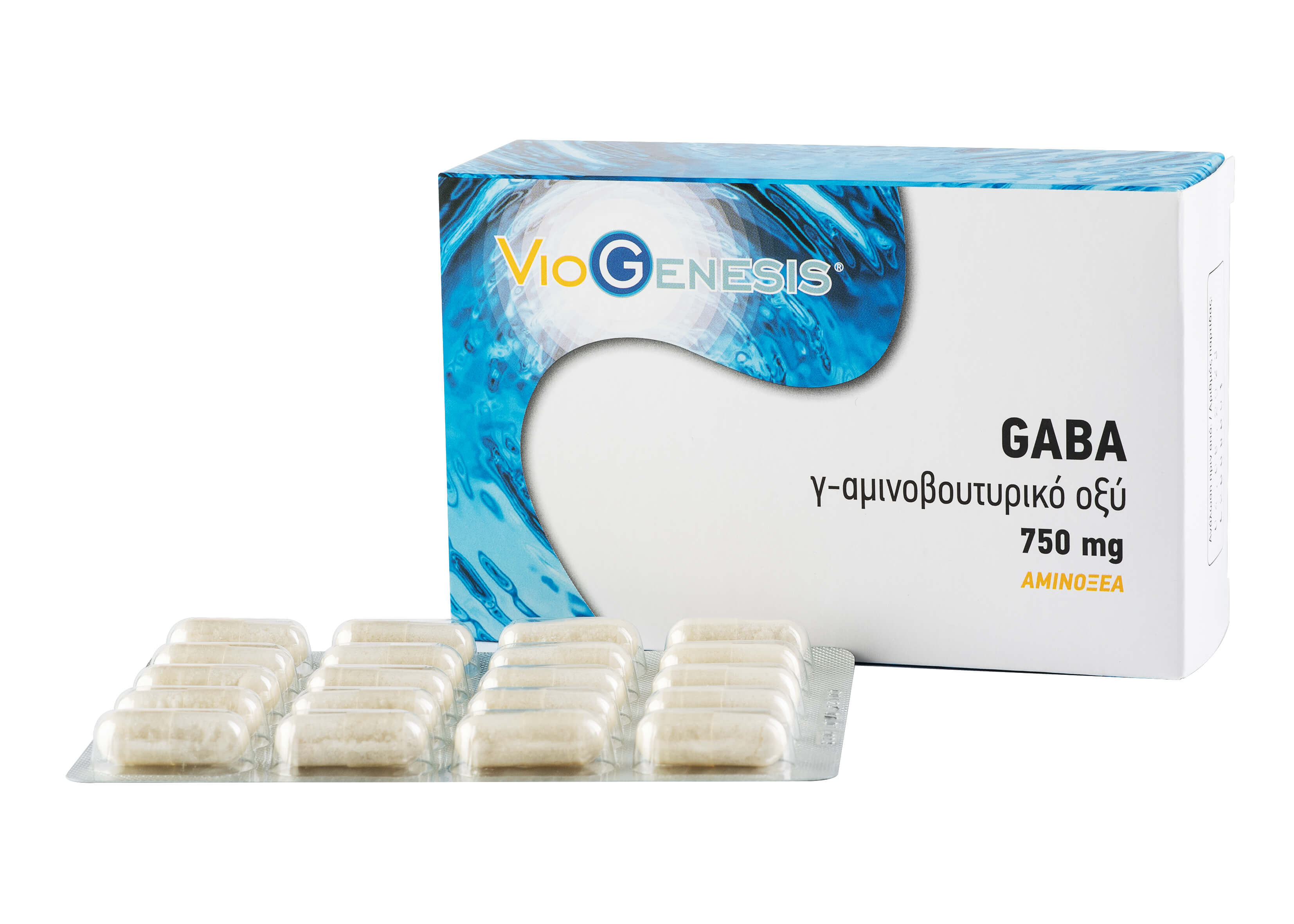 GABA 750 mg 60 caps - Photo 1