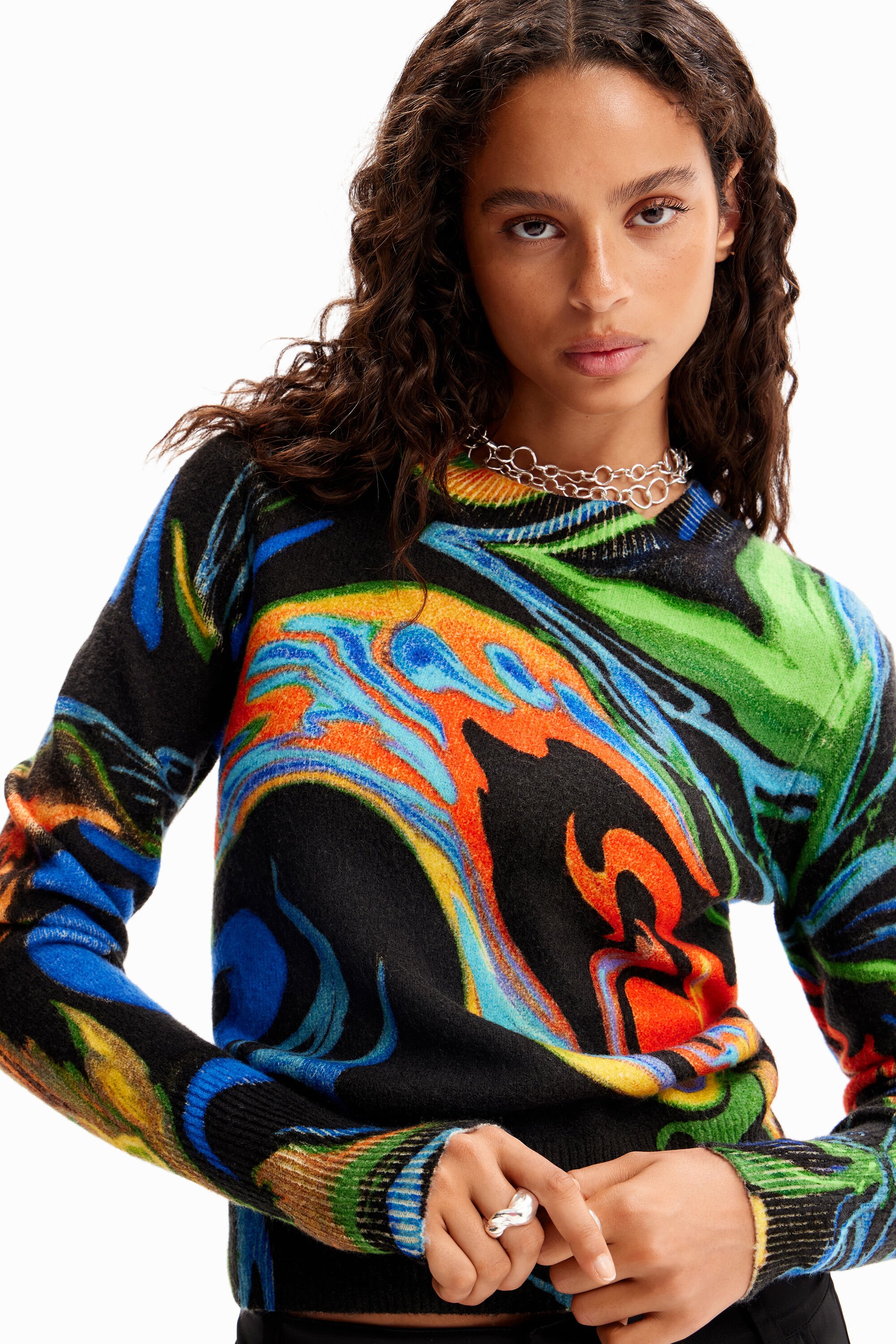 Desigual Marbled pullover - Photo 1